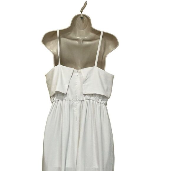 Bar III Women's Crepe Double-Layer Sleeveless Jumpsuit, Black (off white), M - Picture 11 of 14